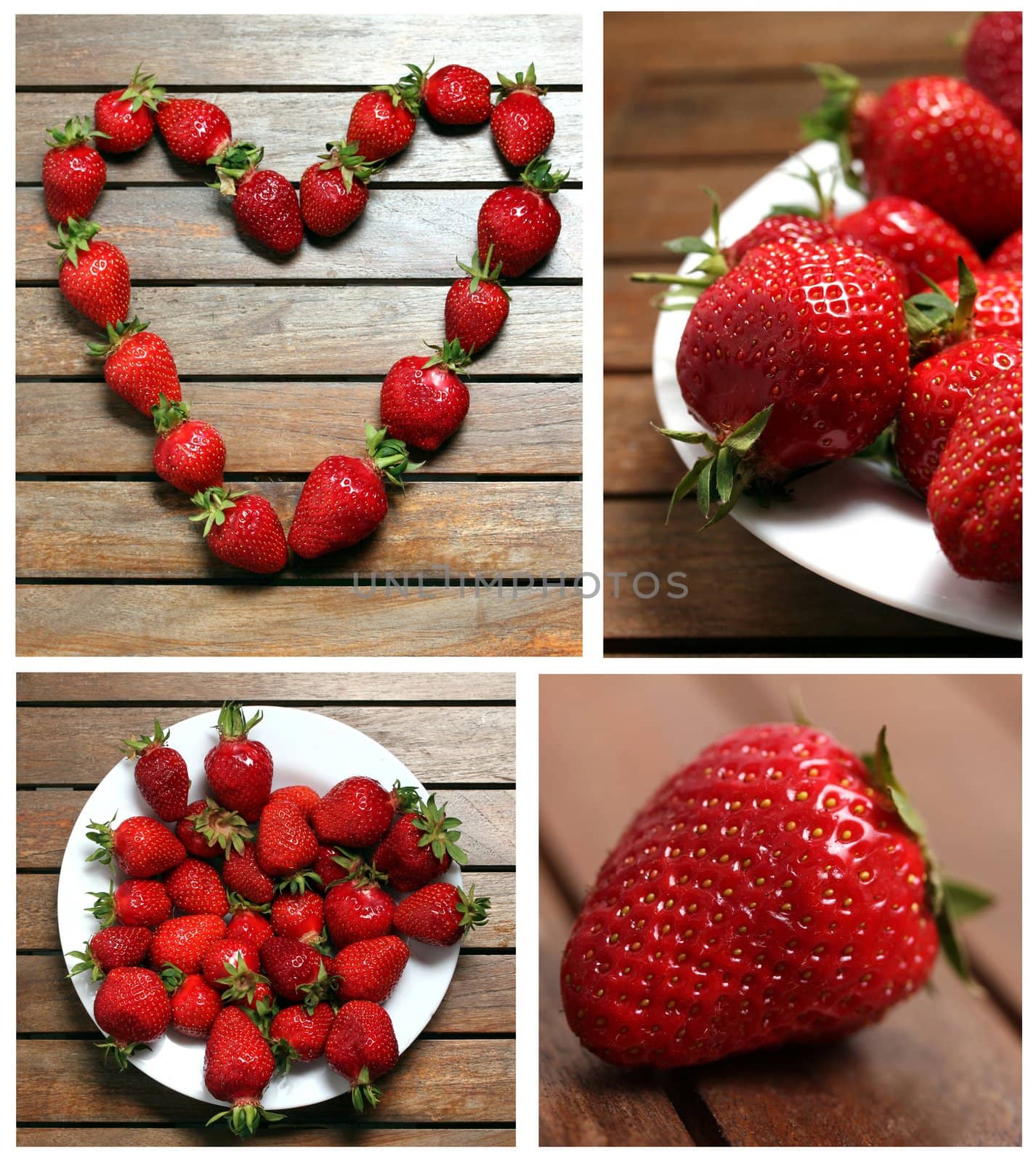 strawberries  collage by Teka77