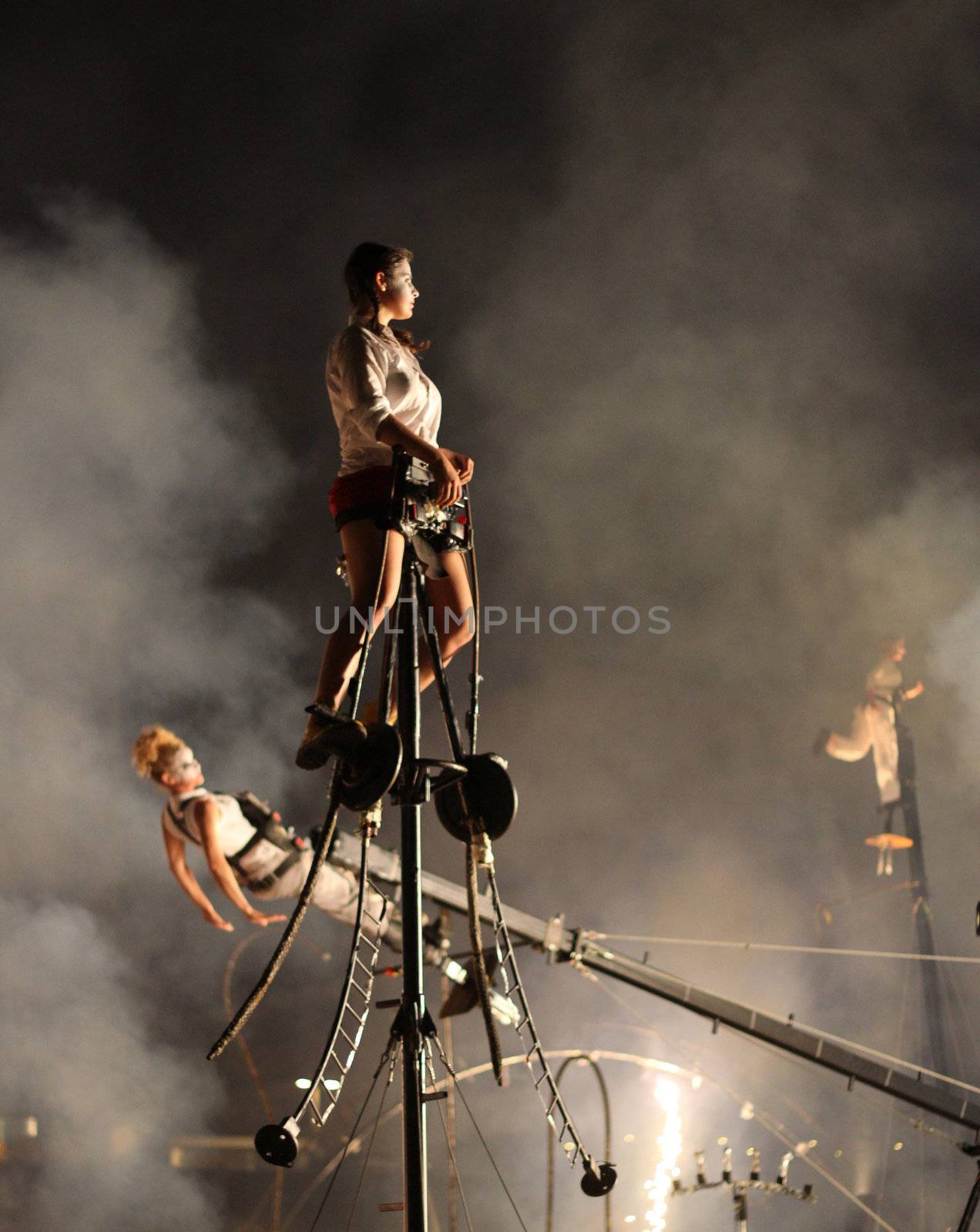 SANTA MARIA DA FEIRA, PORTUGAL - MAY 25: pan.optikum (GER) during the Imaginarius event on May 25, 2012 in Santa Maria da Feira, Portugal.