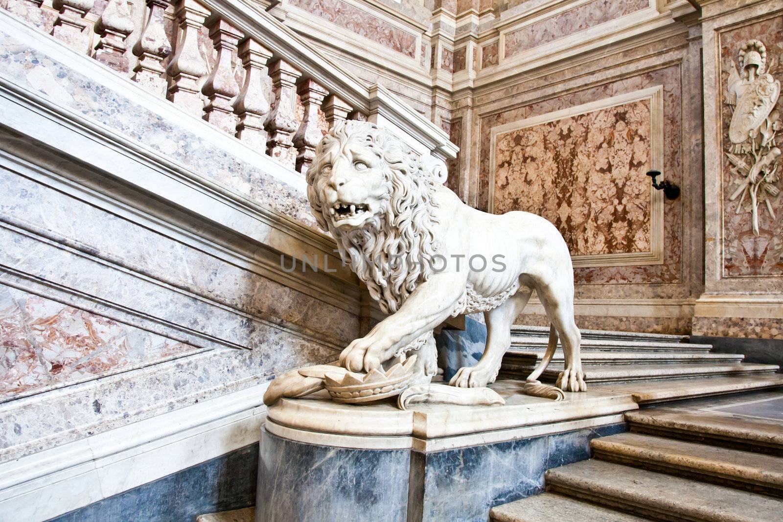 Reggia di Caserta (Caserta Royal Palaca), Italy. Luxury interior, more than 300 years old