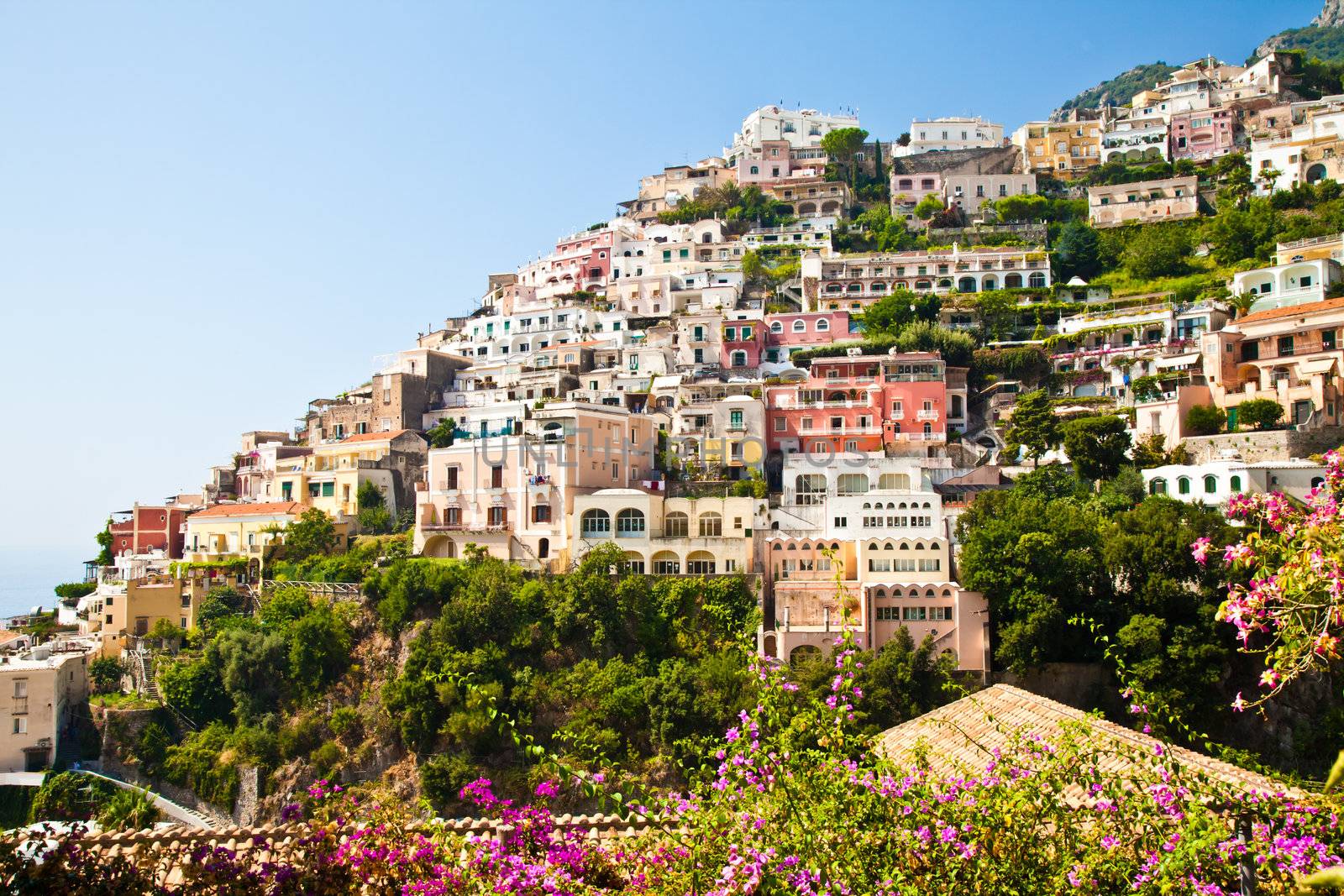 Positano is a village and comune on the Amalfi Coast (Costiera Amalfitana), in Campania, Italy.