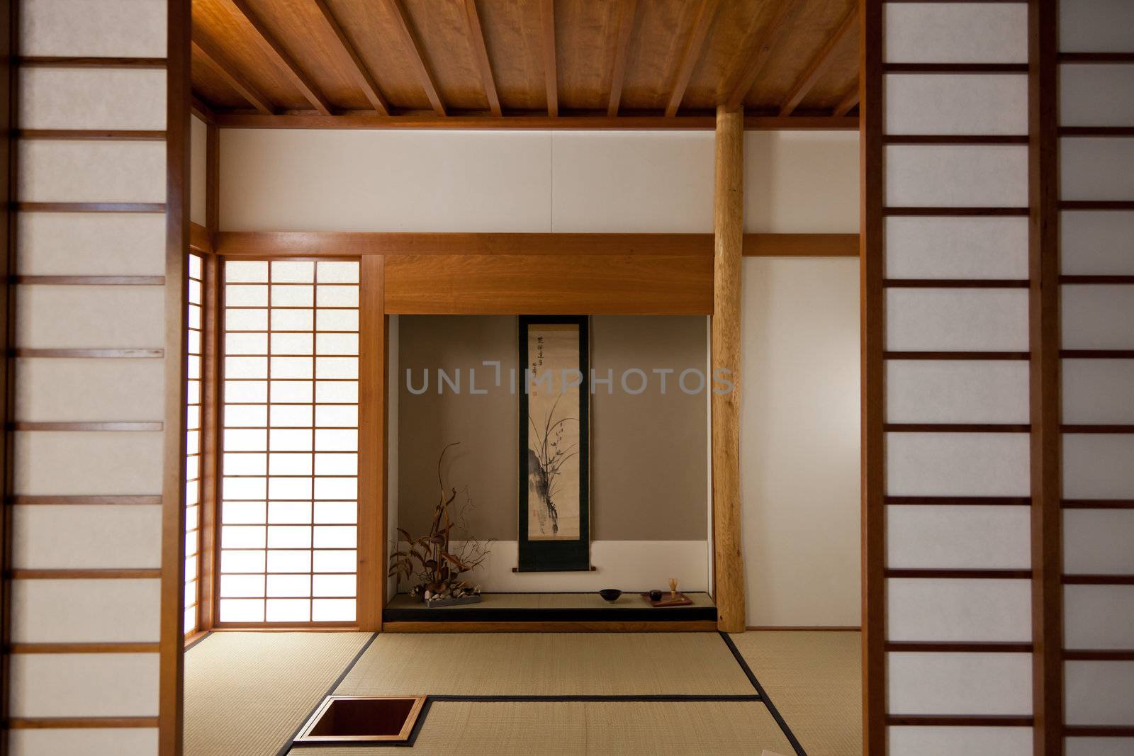 Interior of a Japanese room. Every details are original