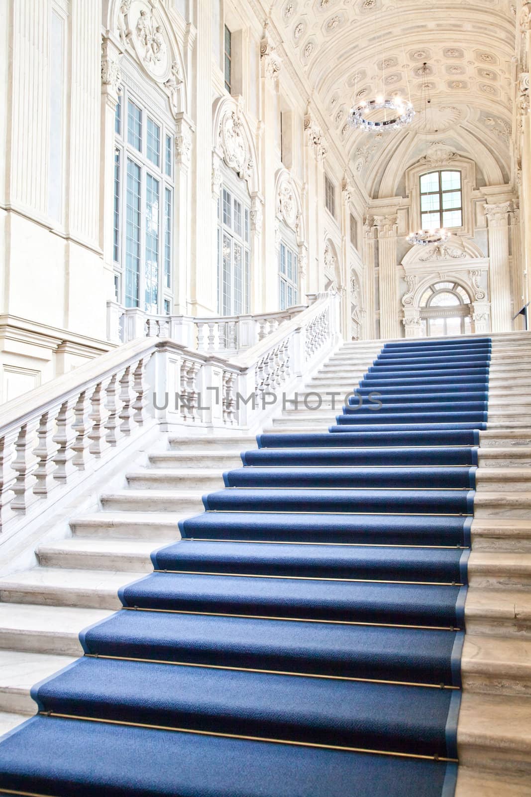 Italy - Torino. Interior of Palazzo Madama Royal Palace