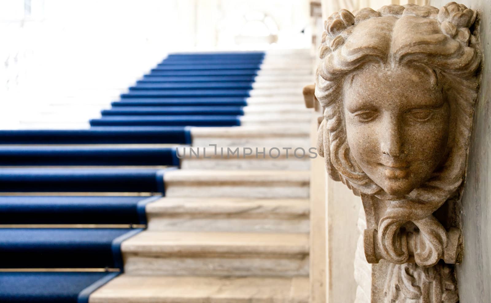 Italy - Torino. Interior of Palazzo Madama Royal Palace