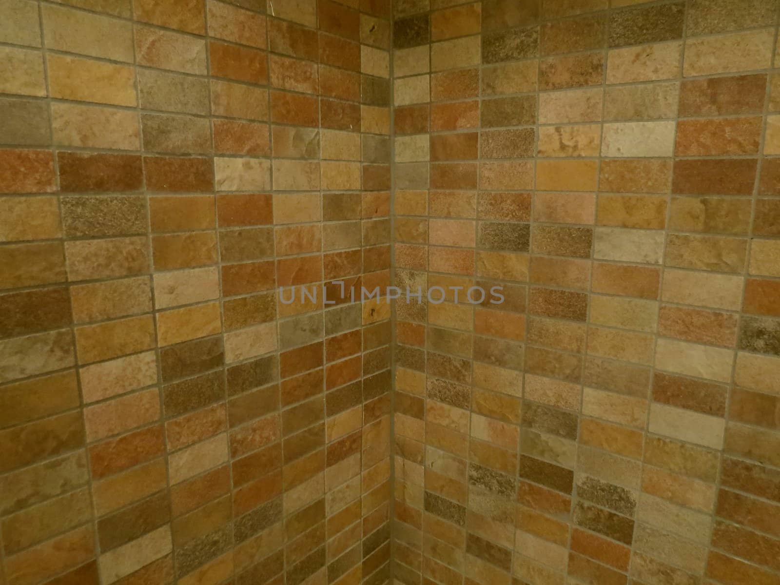 Beige and brown wall tiles 