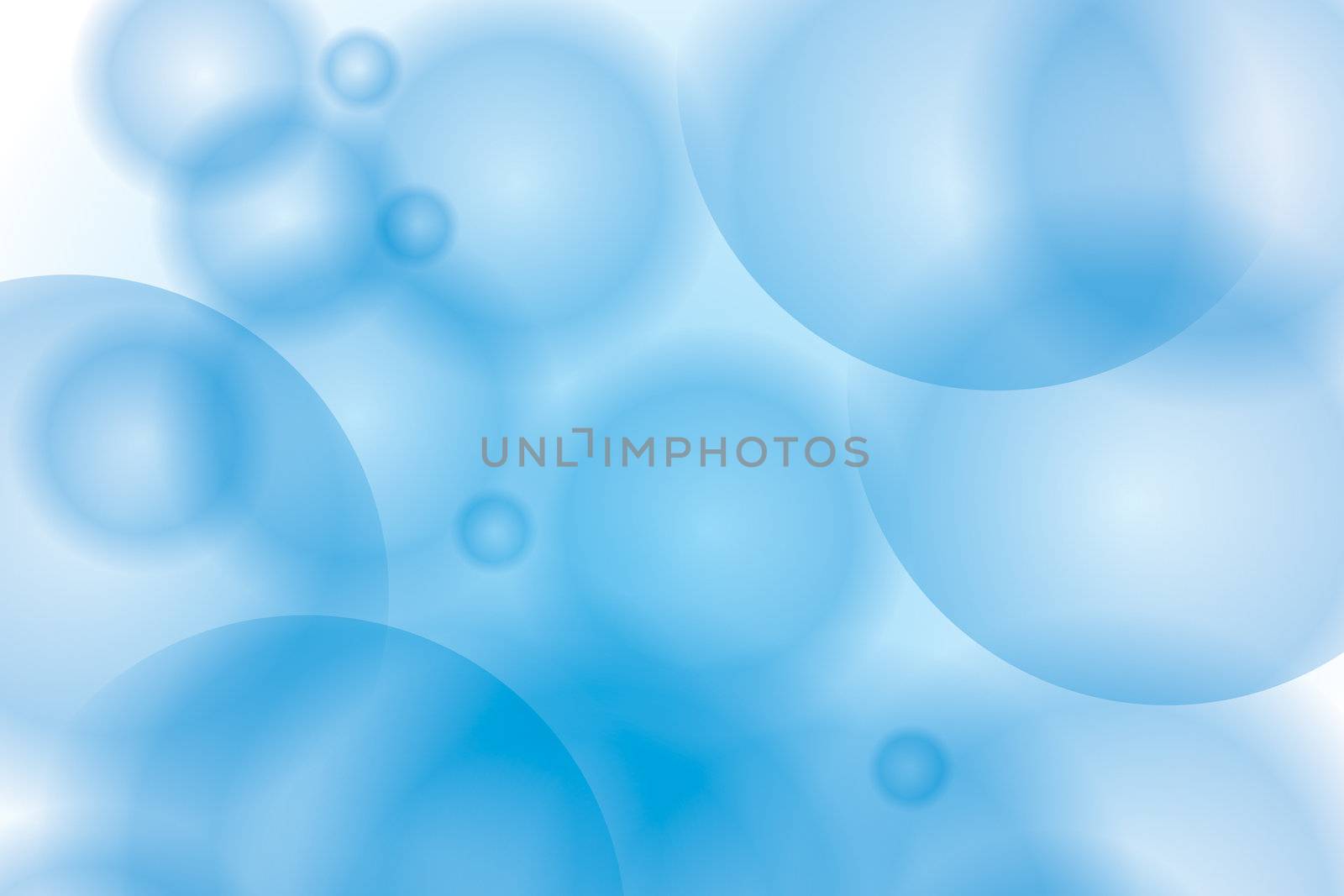 abstract blue transparent bubbles by antkevyv