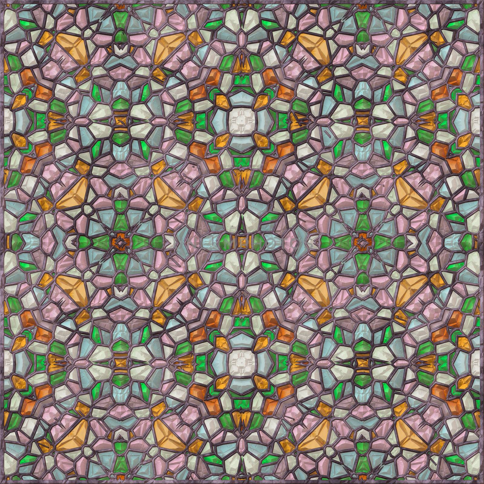 High quality seamless stained glass background