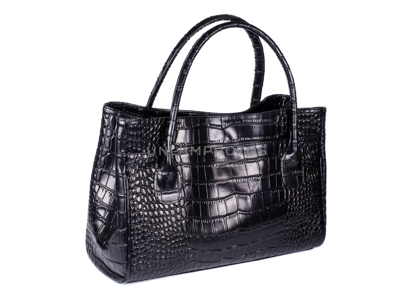 Elegant black bag with handles