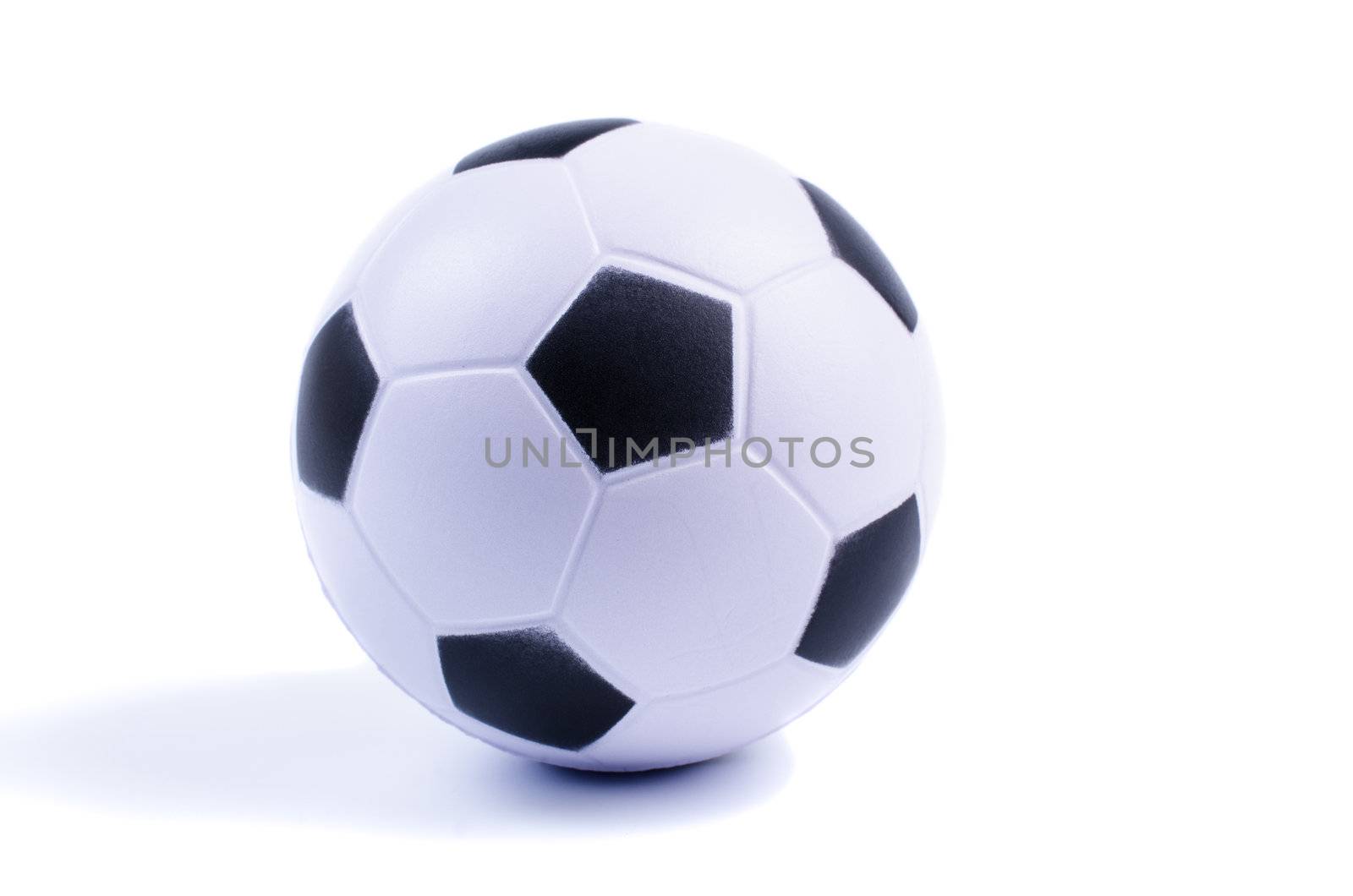 Football soccer ball isolated on white