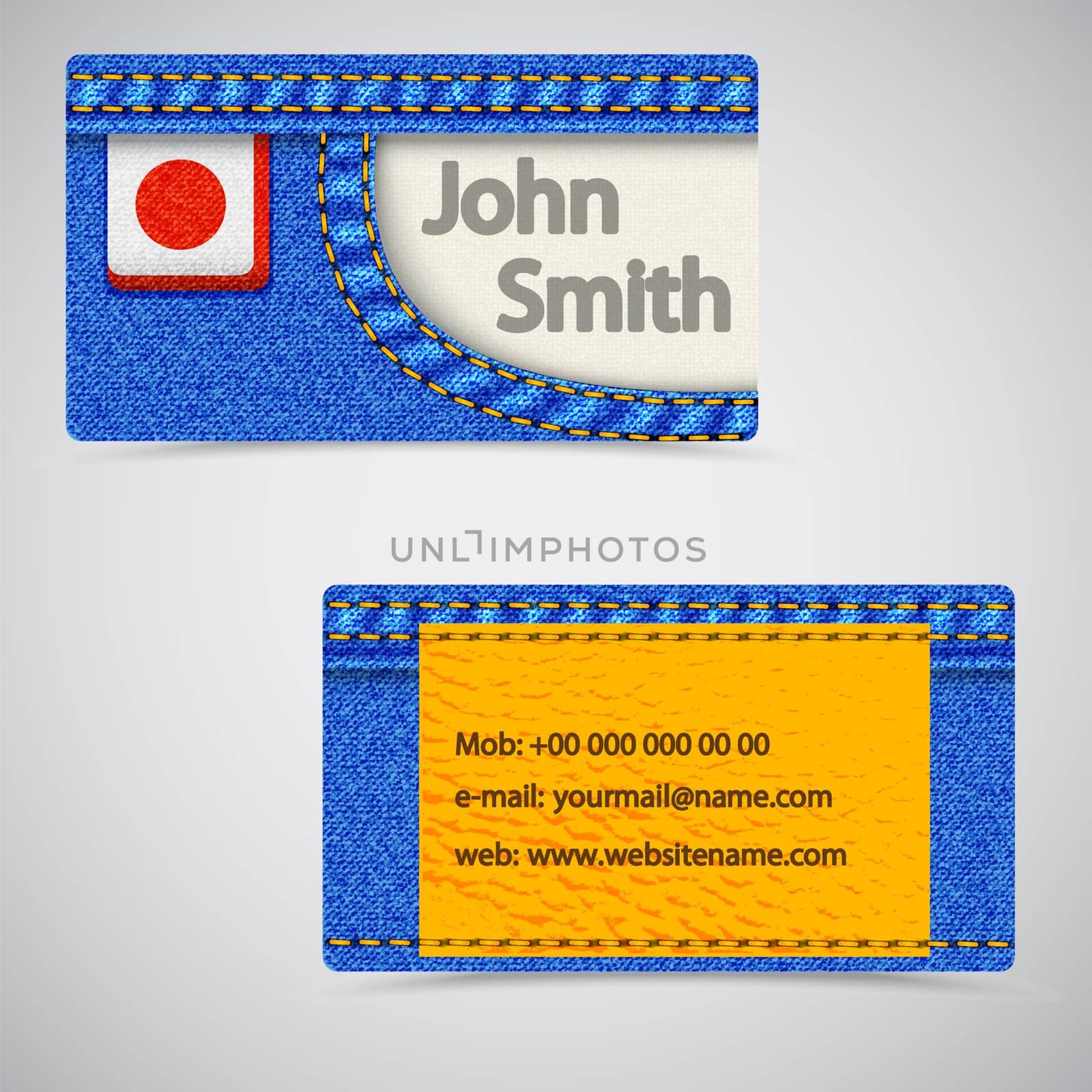 Jeans business card by smoki