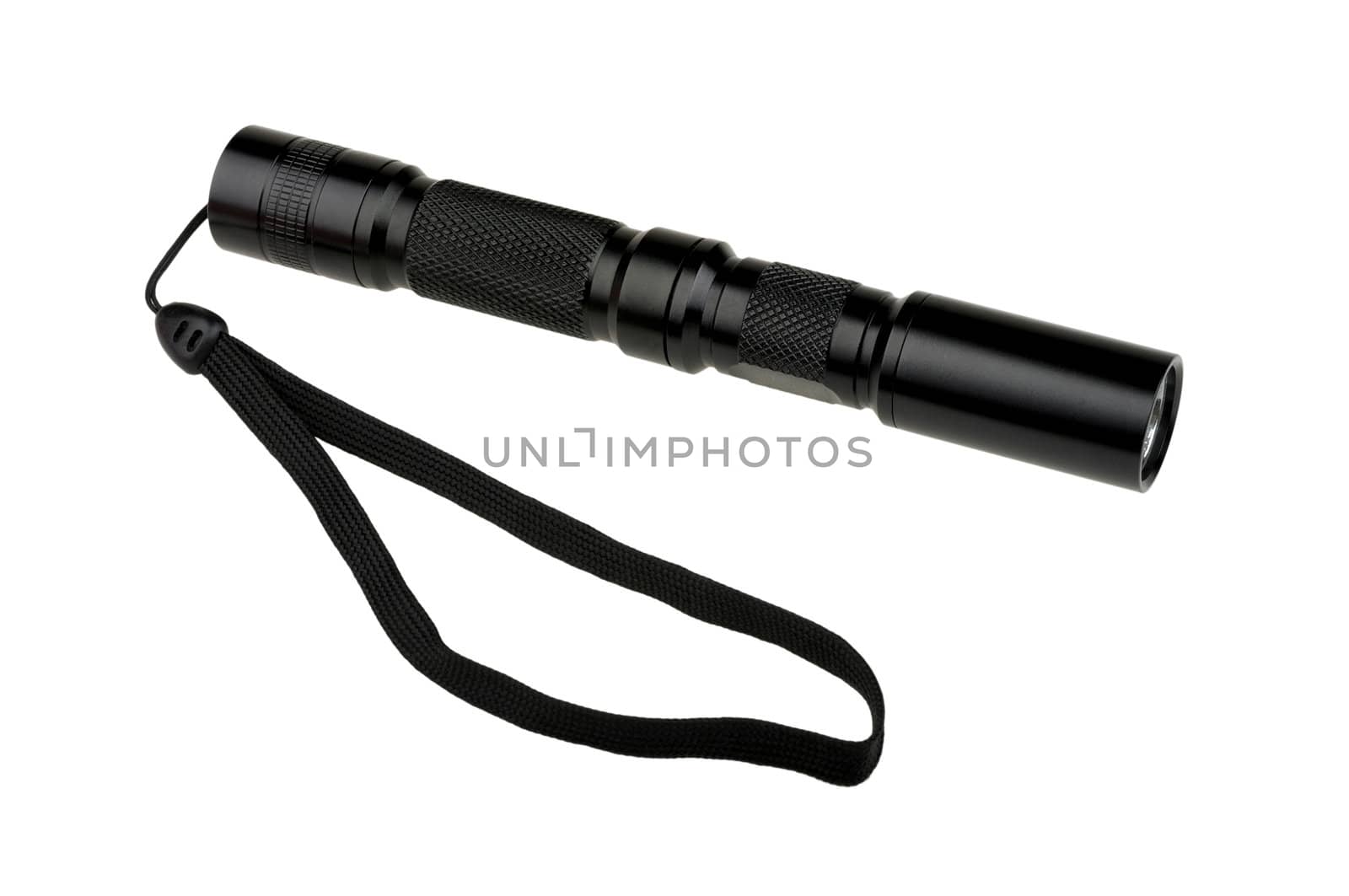 flashlight with a strap isolated on white background