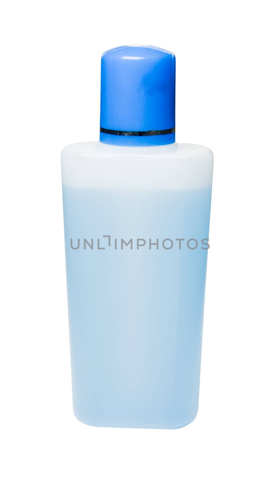 Bottle of perfume isolated over a white background.
