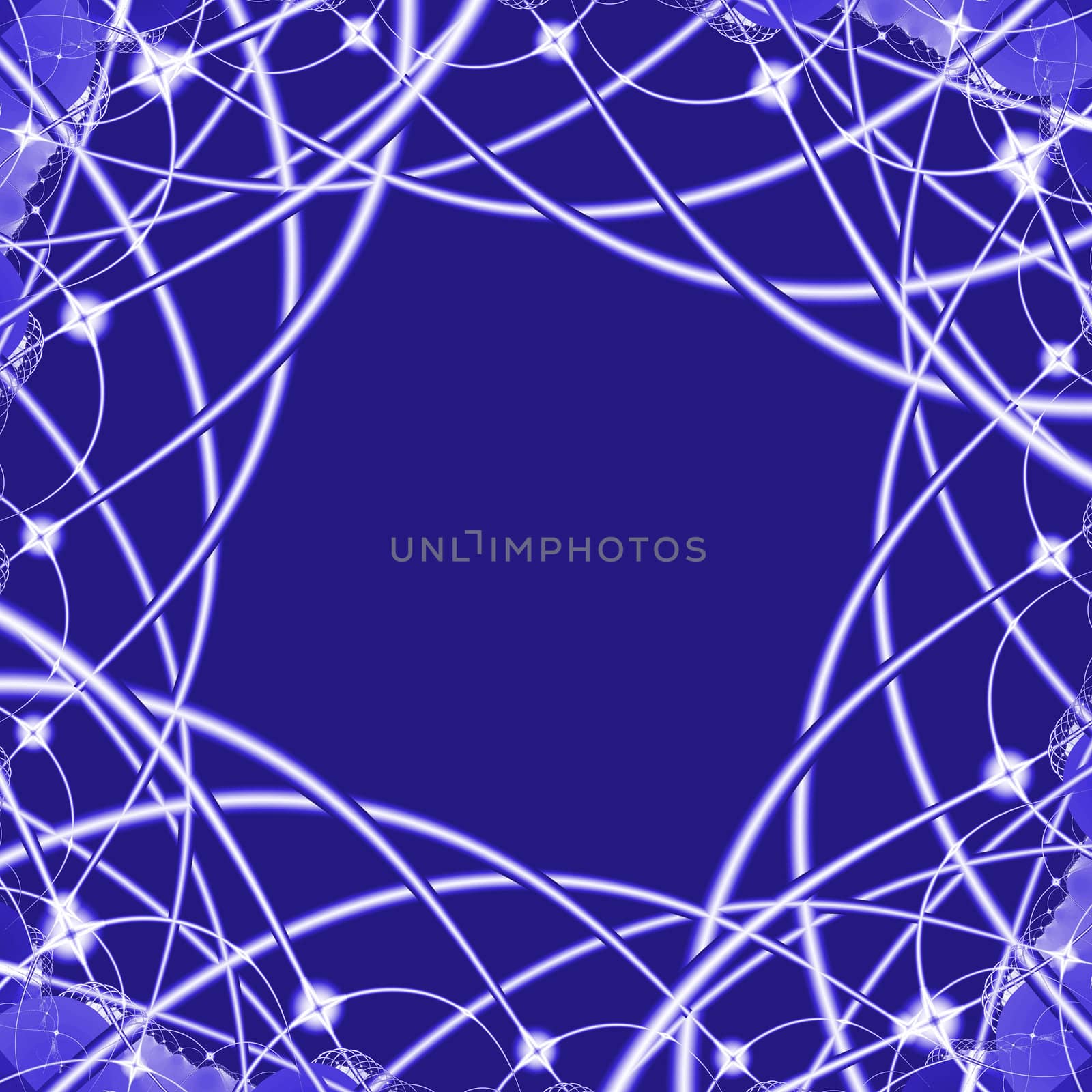 dark blue scope, made from asbtraktnykh of intersecting lines