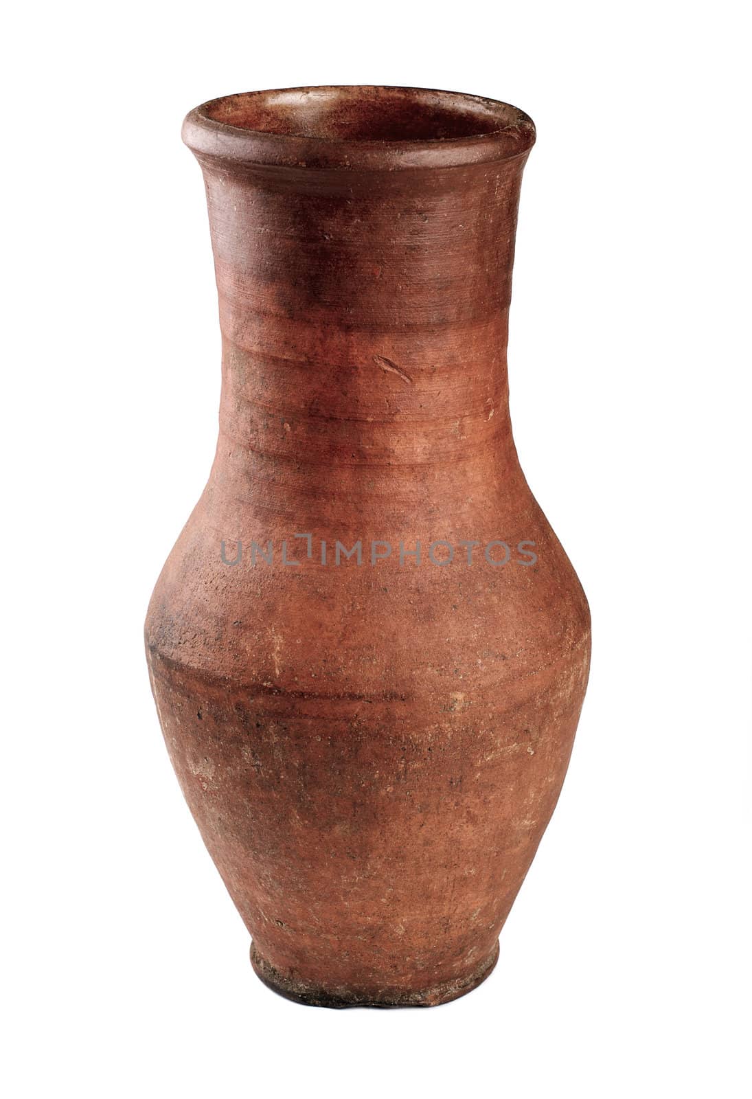 One old Jug on white background