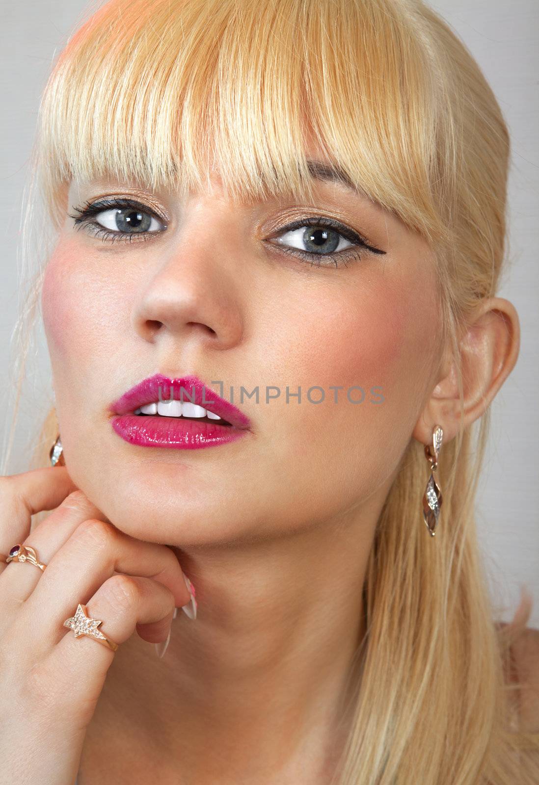 face of beautiful blonde l by ssuaphoto