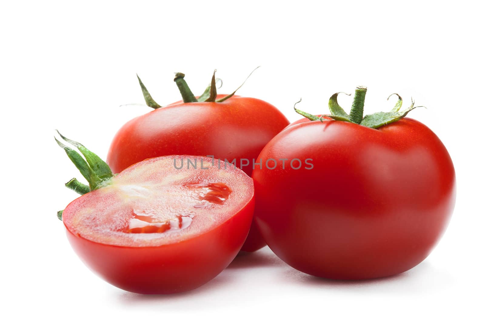tomates on white background by GennadiyShel