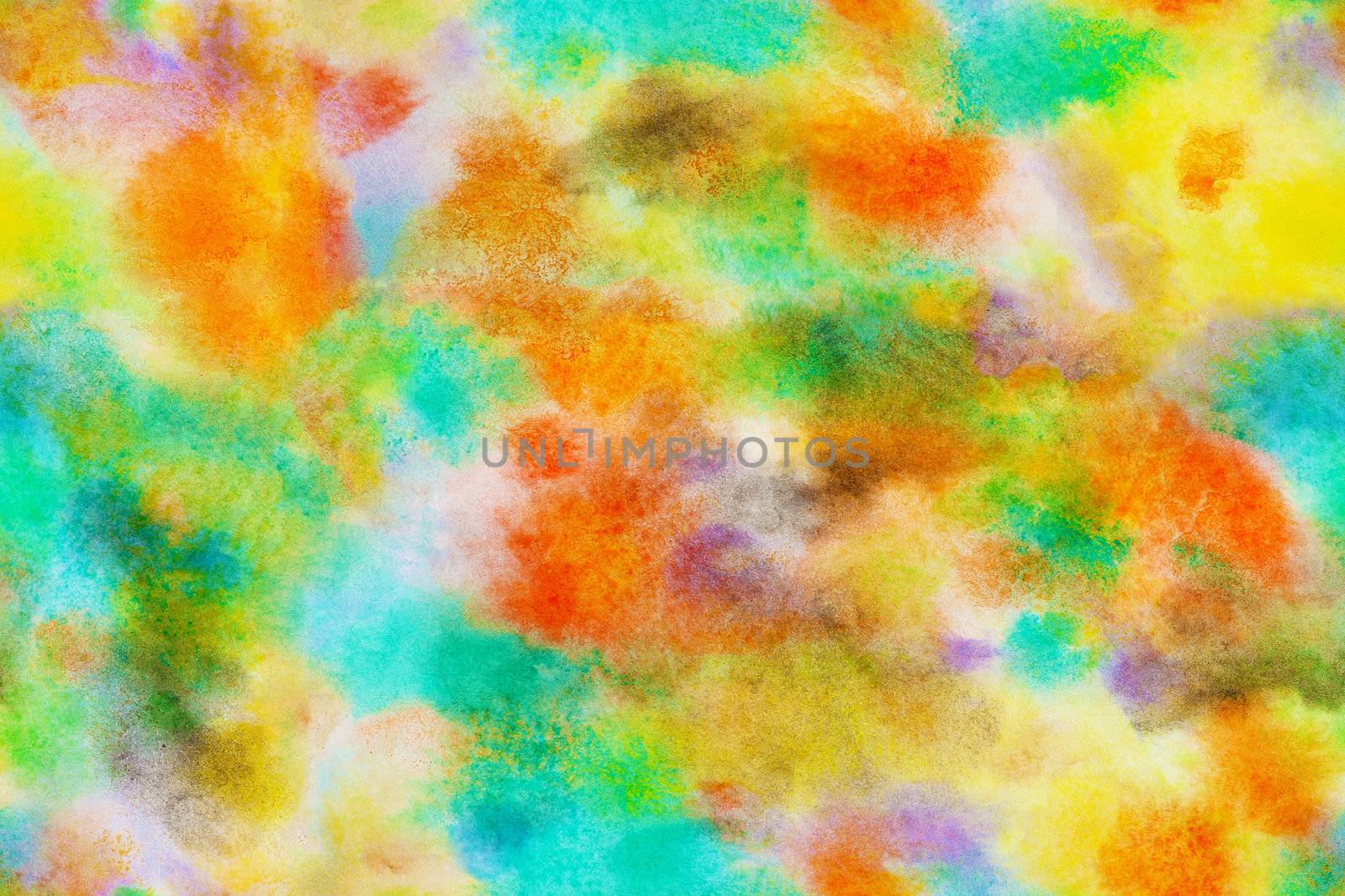 Abstract watercolor paint on white paper - background