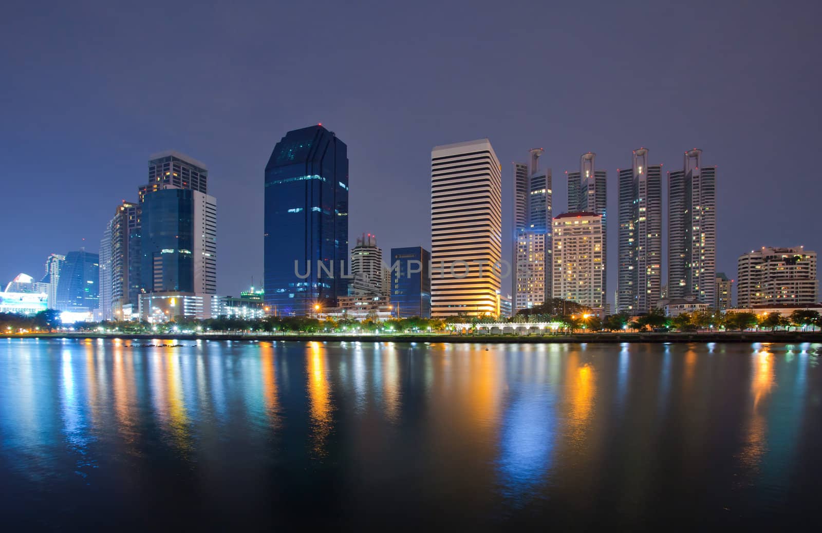 View of Modern city in Thailand