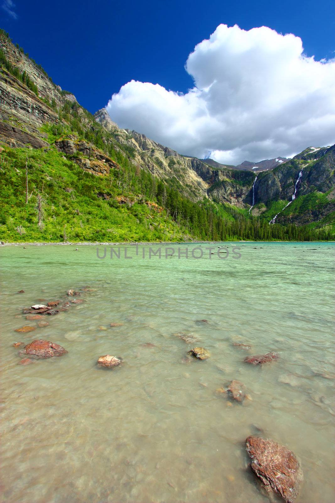 Avalanche Lake of Montana by Wirepec