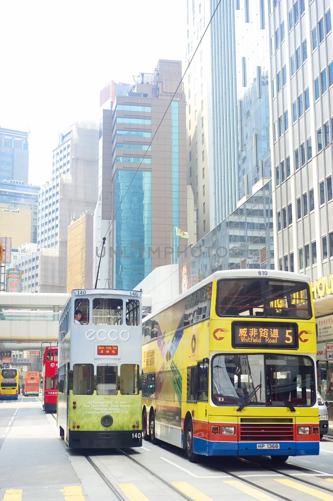 HONG KONG - MAY 22: Public transport on May 22, 2012 in Hong Kong. Over 90% of the daily journeys are on public transport, making it the highest rate in the world.