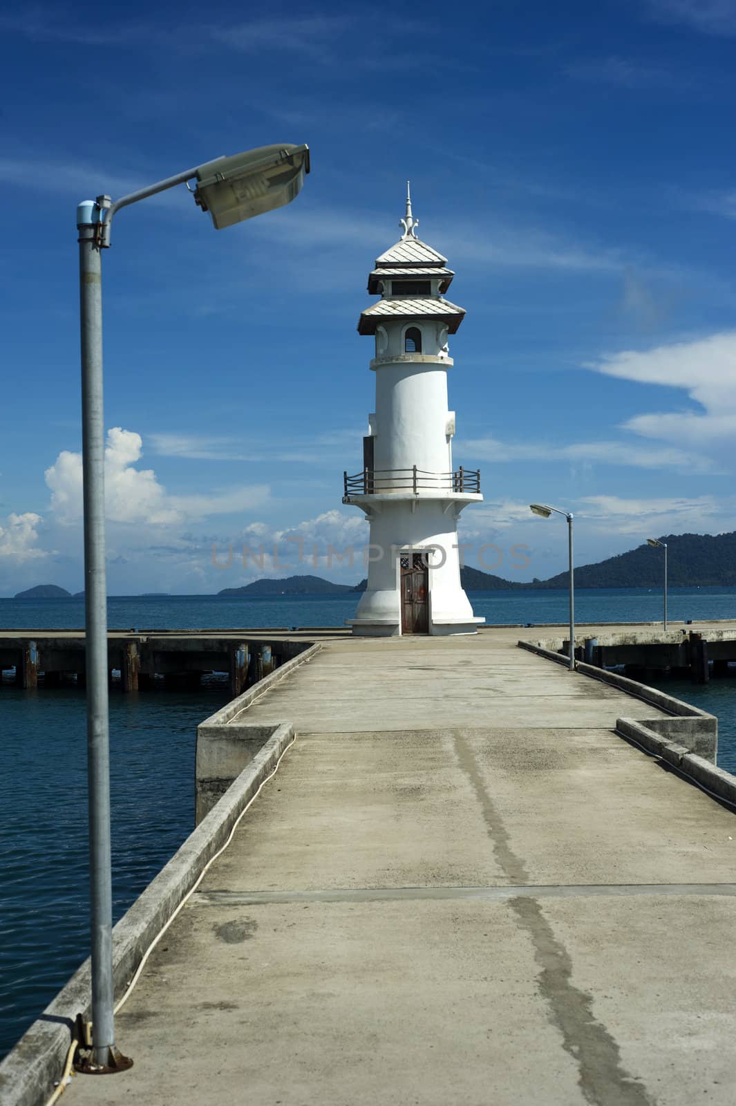 Beautiful lighthouse on Koh Chang island, Thailand