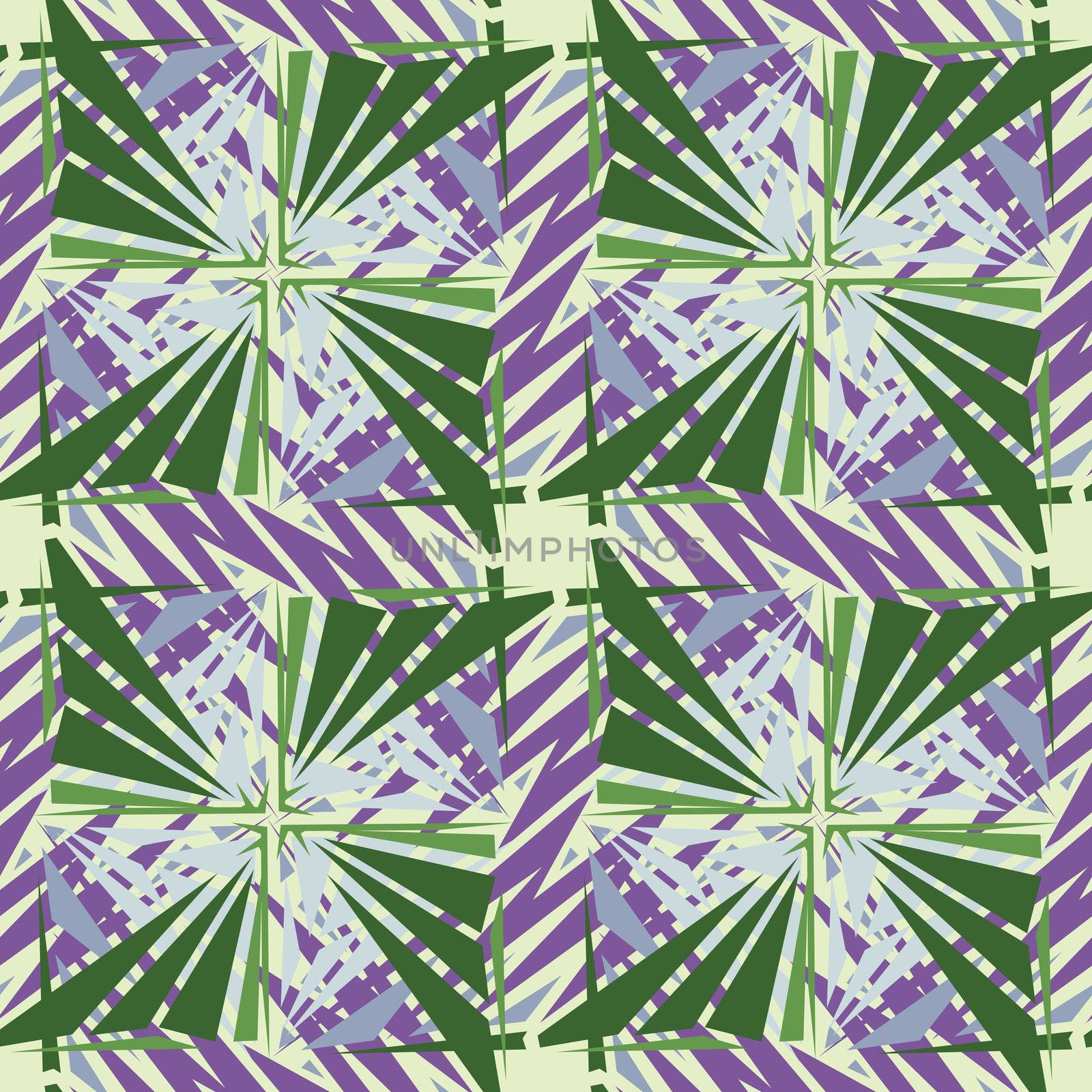 Seamless square green pinwheels in background wallpaper pattern