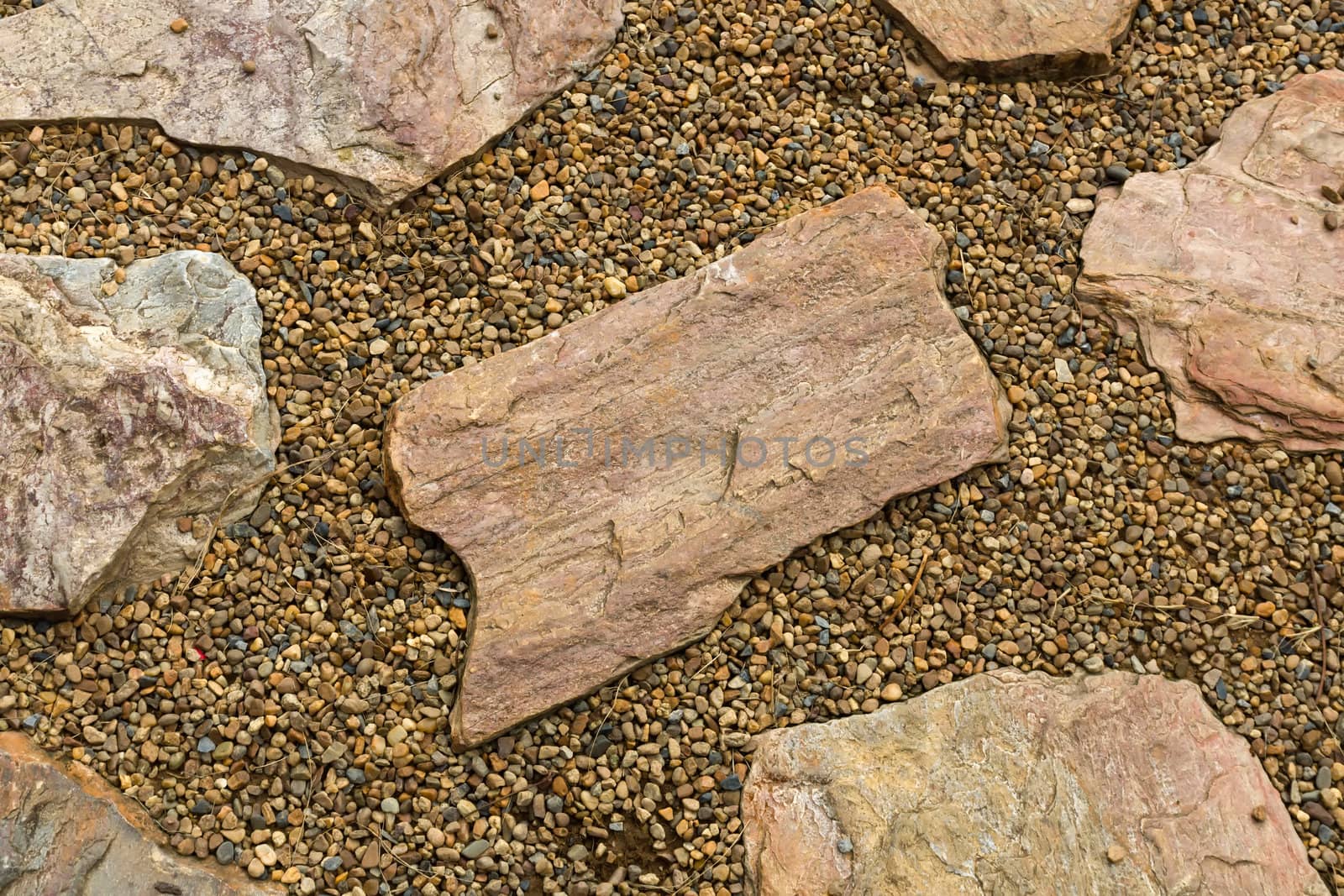 Large stone tablet with small by nuttakit