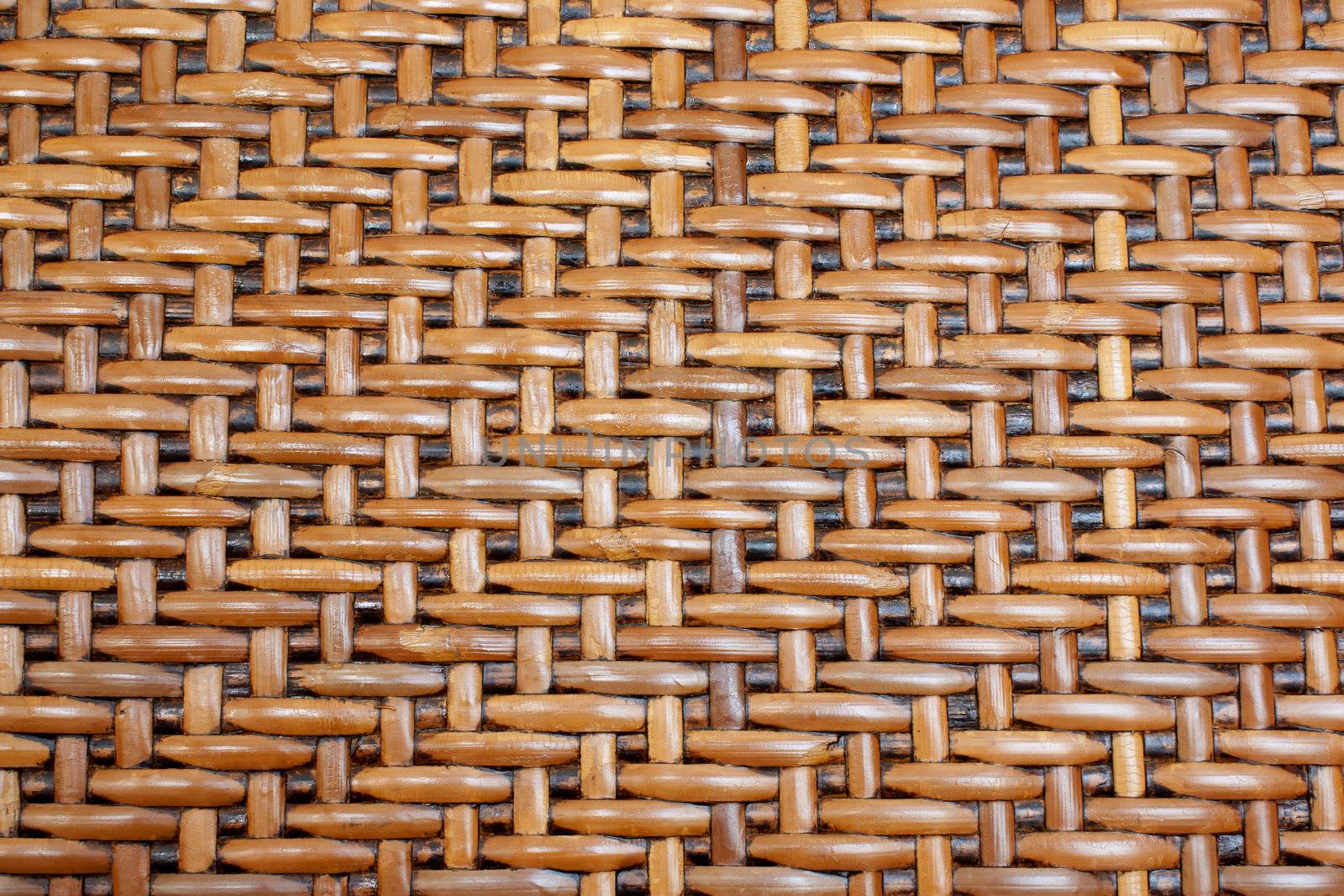 Woven rattan with natural patterns, vintage wall.