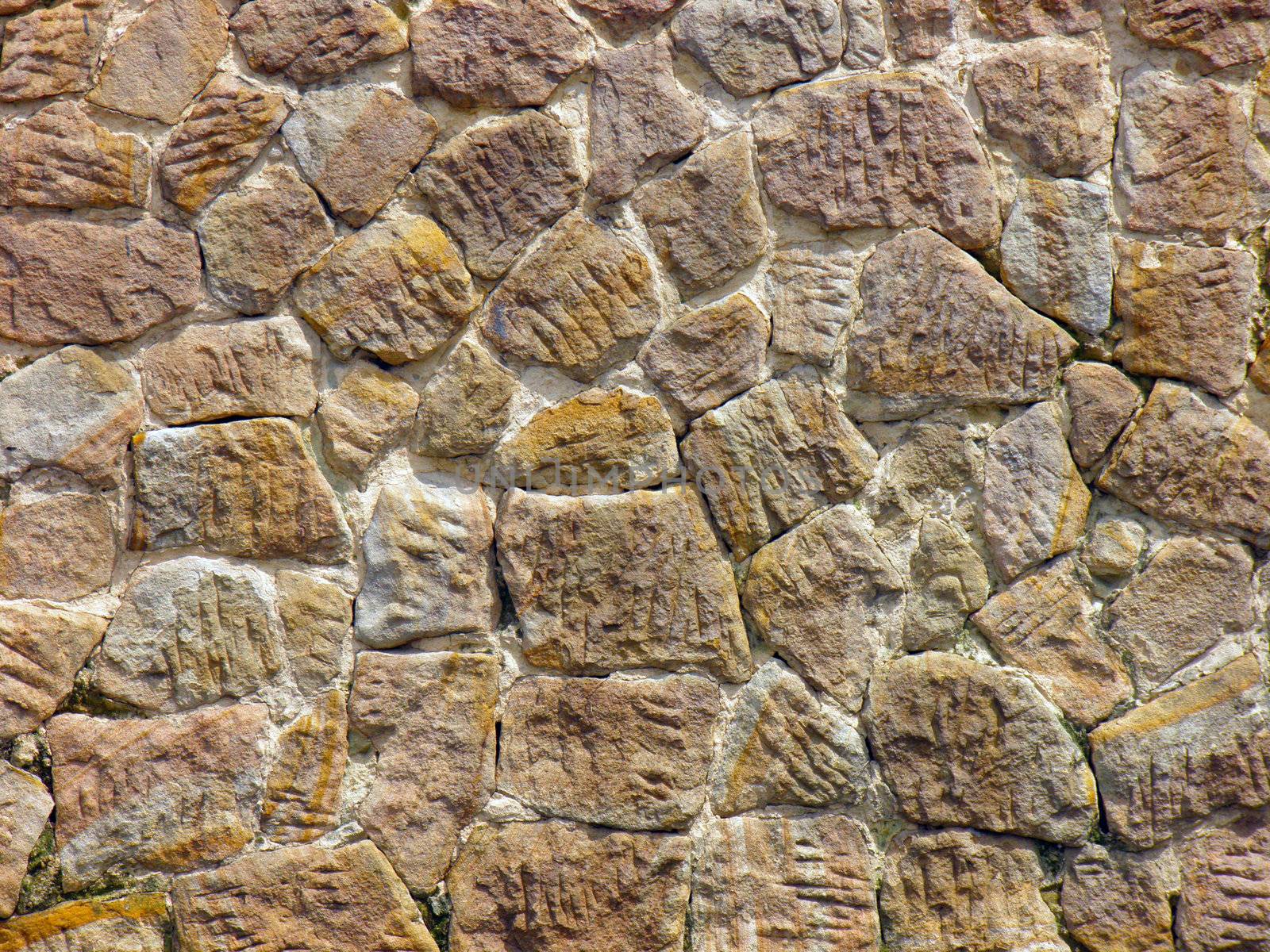 Stone  wall from an old building