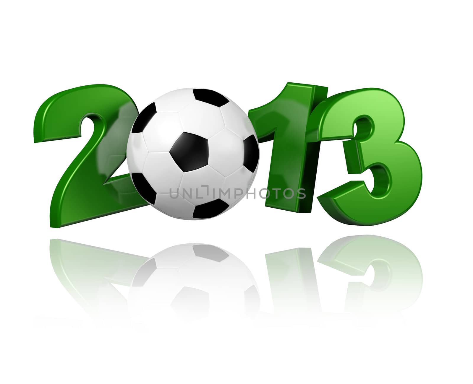 Football 2013 with a White Background