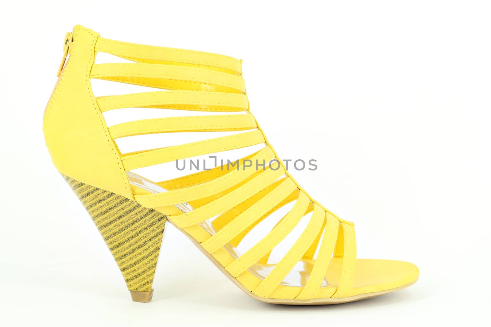 summer yellow shoe