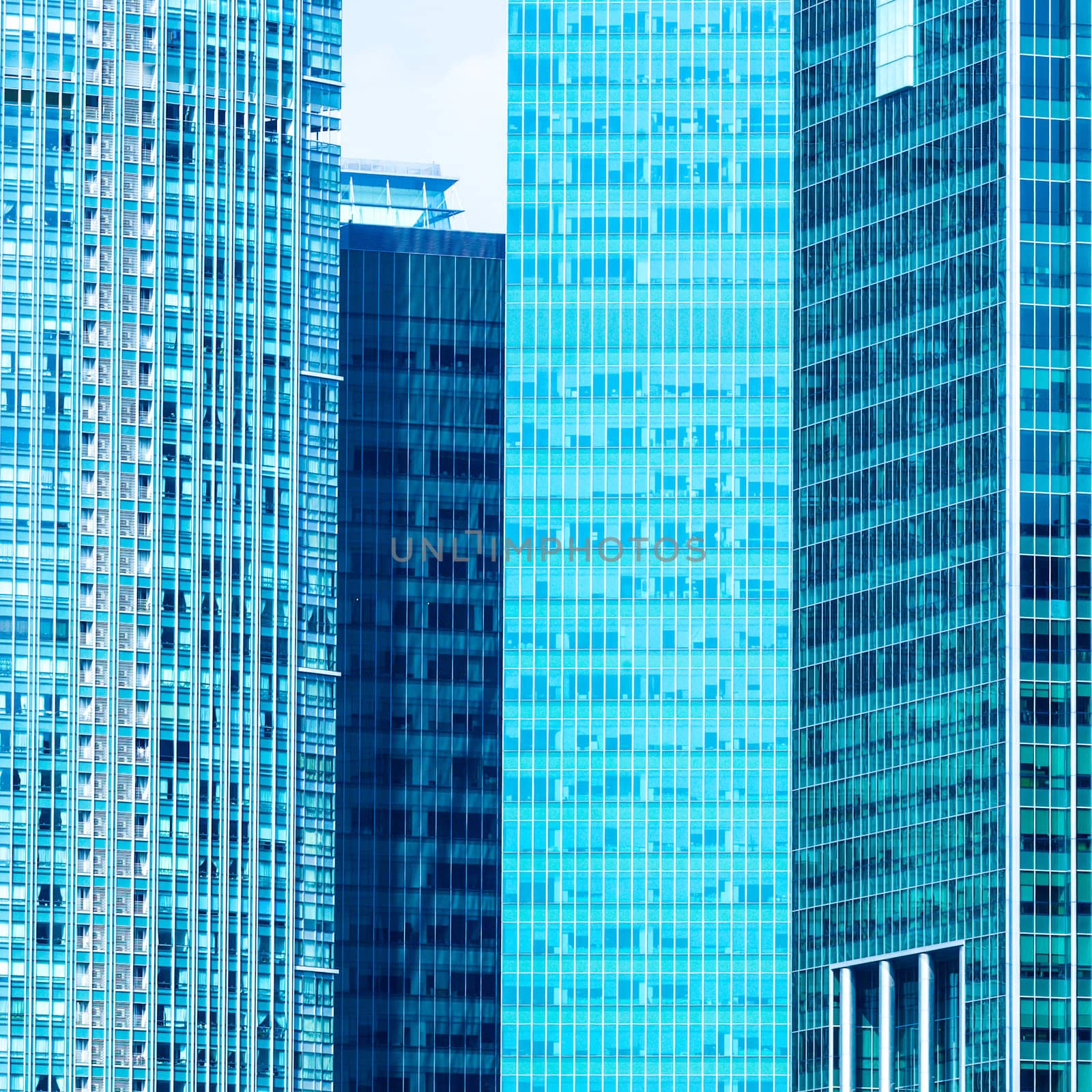 Urban buildings skyscrapers background