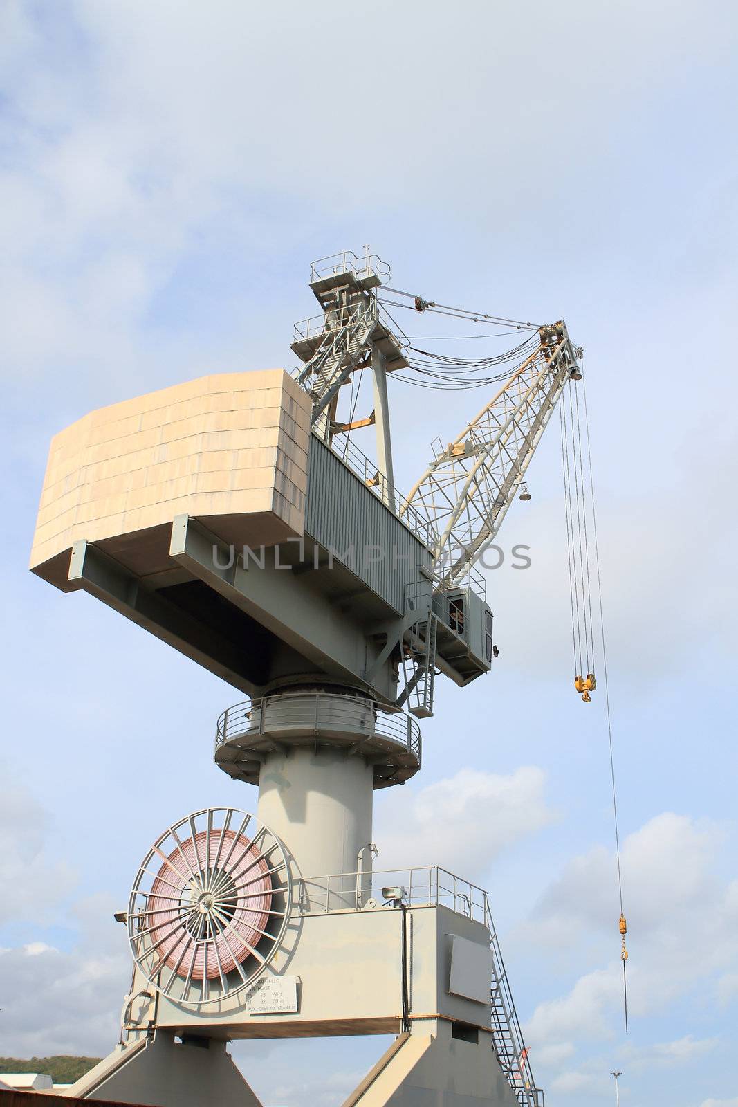 Crane on construction site