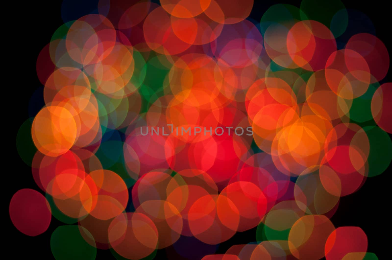 Blurry pattern of colorful decoration lights