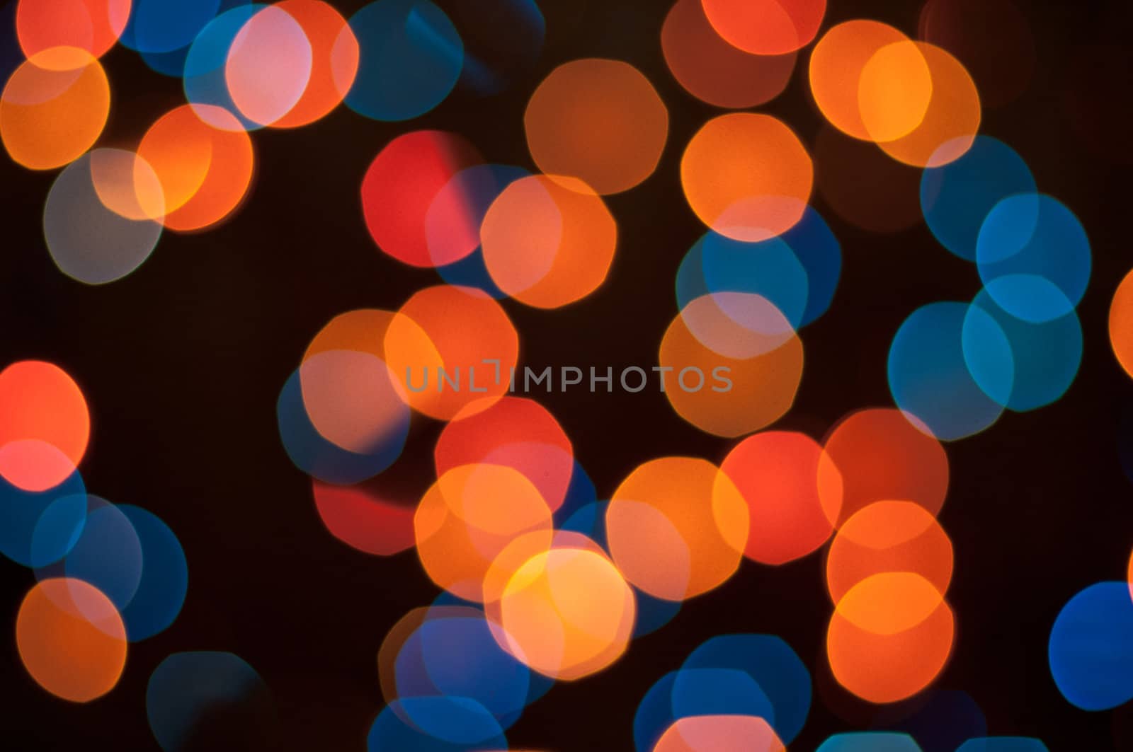 Blurry pattern of colorful decoration lights