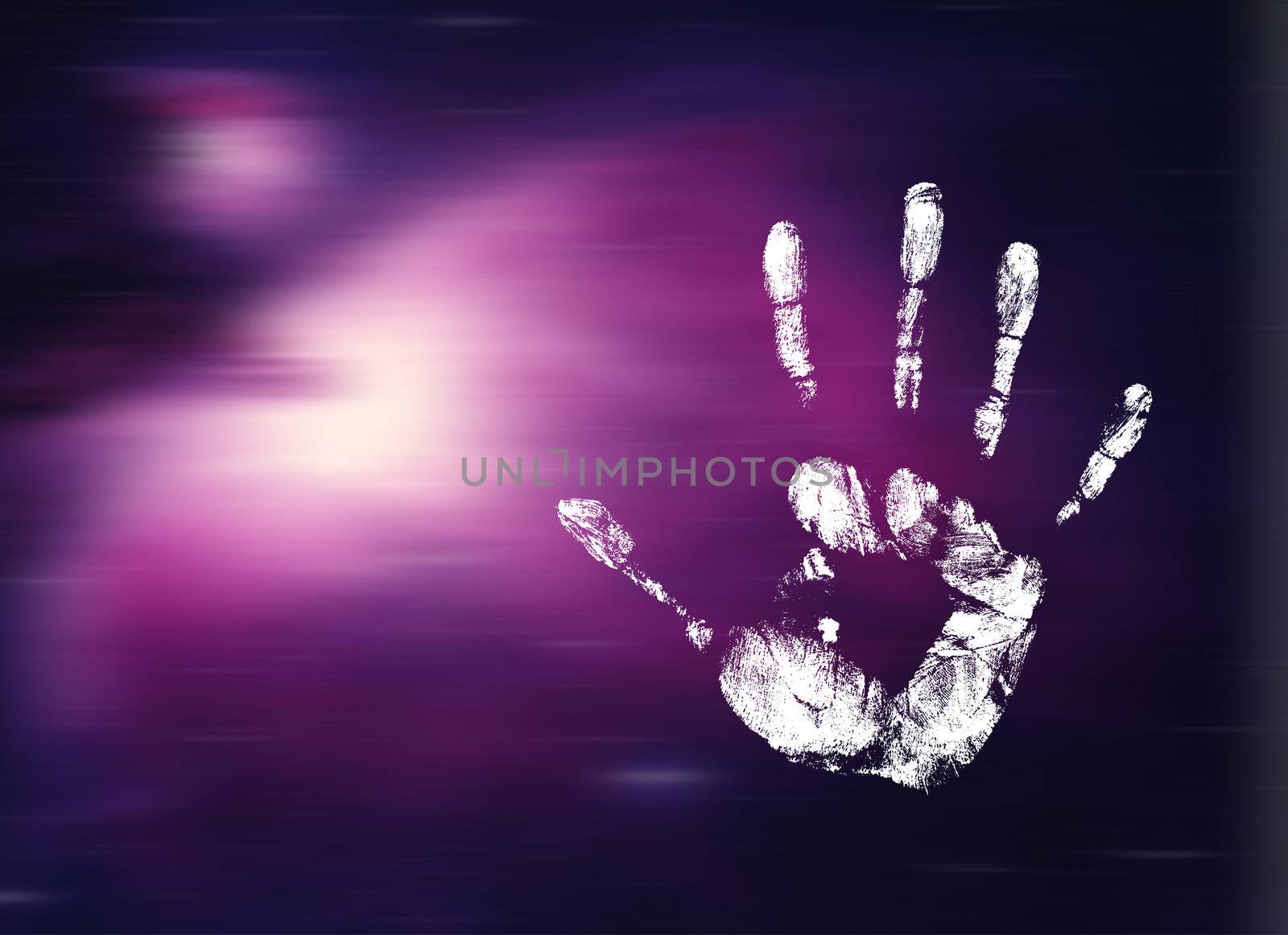 new unknown handprint on the mystery background