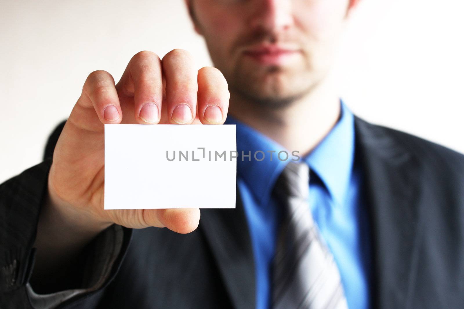 Business card,white by photochecker
