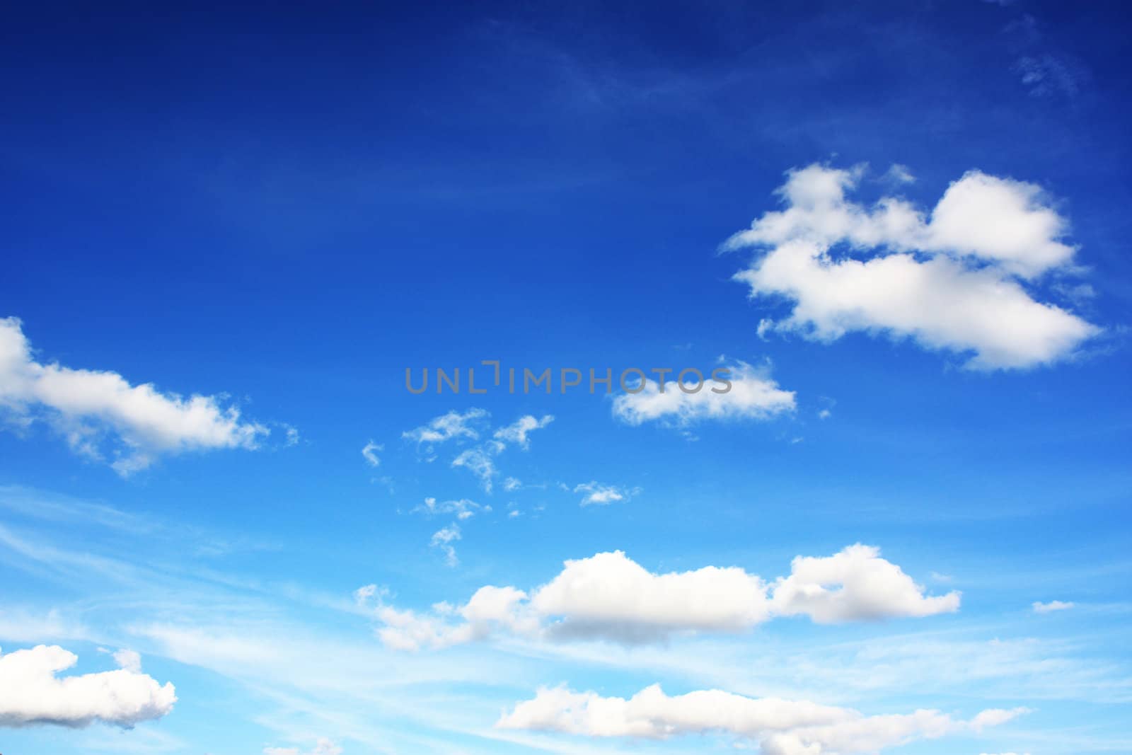 blue sky and clouds by photochecker