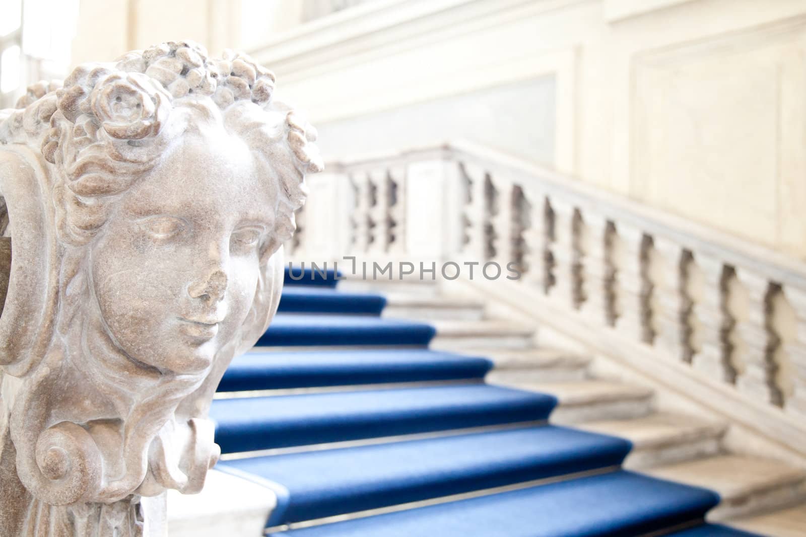 Italy - Torino. Interior of Palazzo Madama Royal Palace