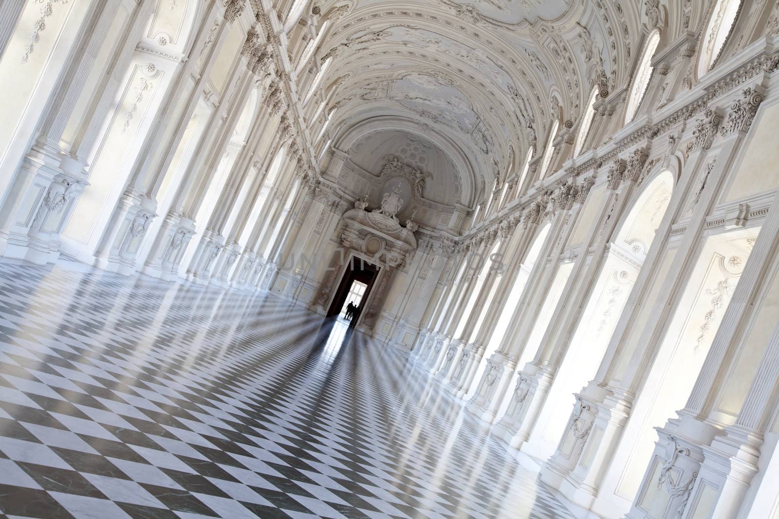 View of Galleria di Diana in Venaria Royal Palace, close to Torino, Piemonte region
