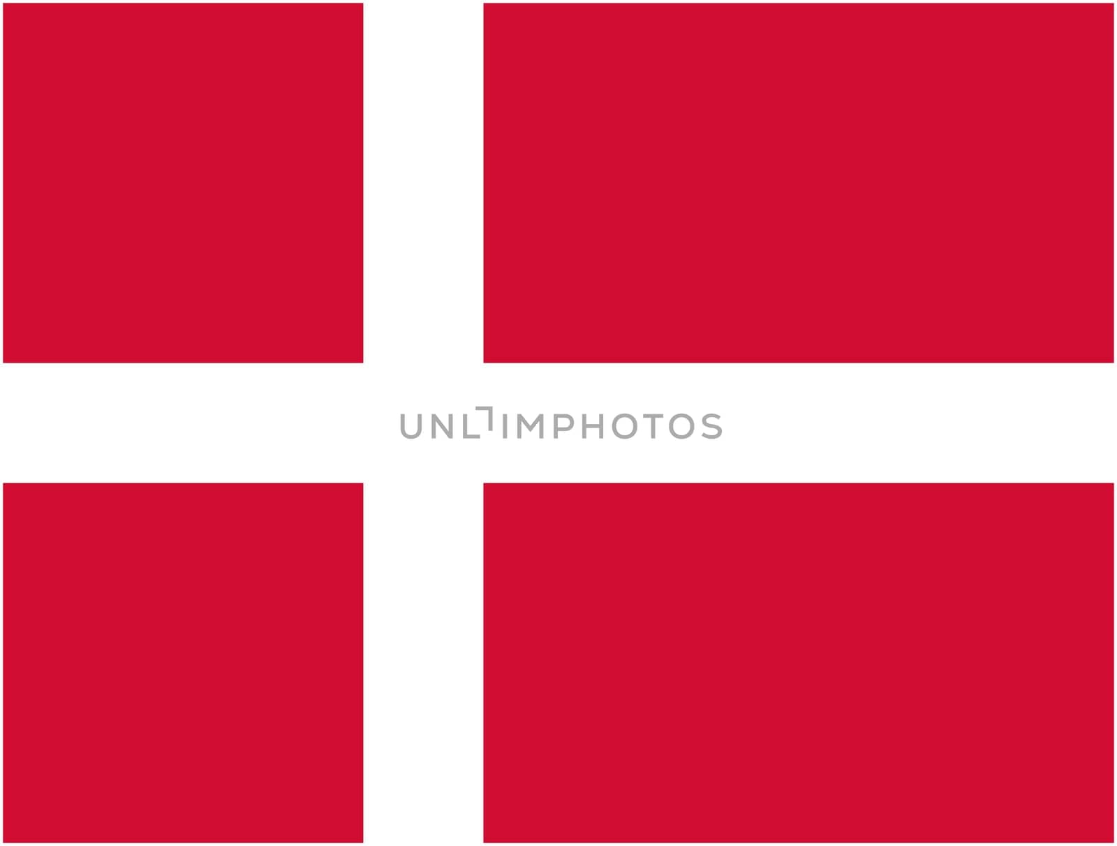 Denmark flag and language icon - isolated vector illustration