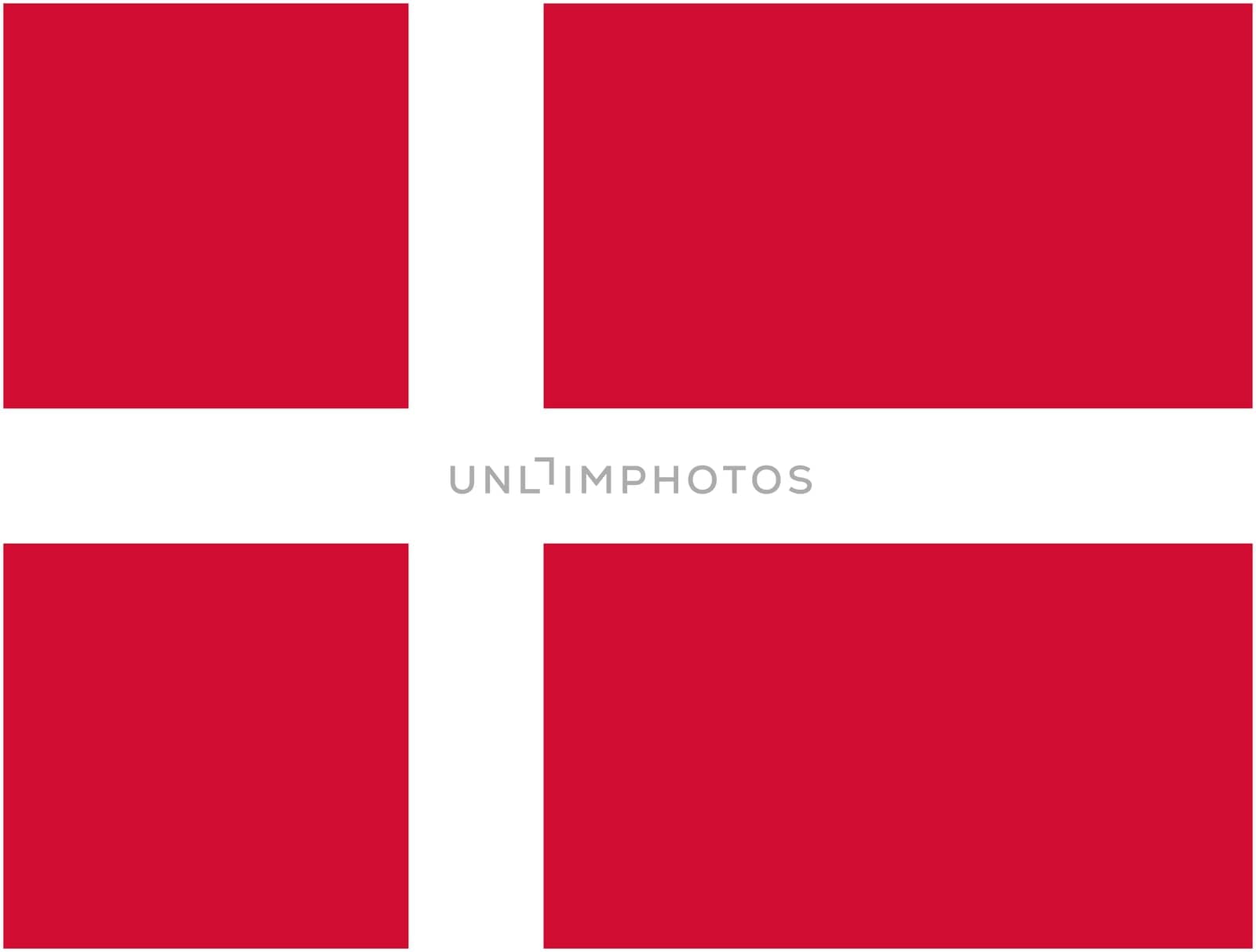 Denmark flag and language icon - isolated vector illustration