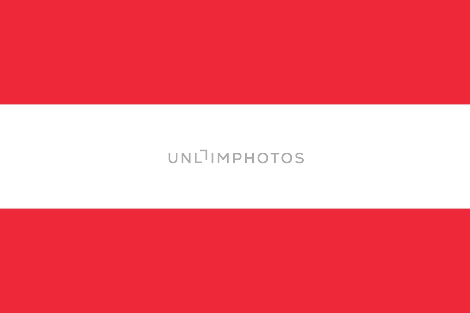 Austrian flag icon - isolated vector illustration