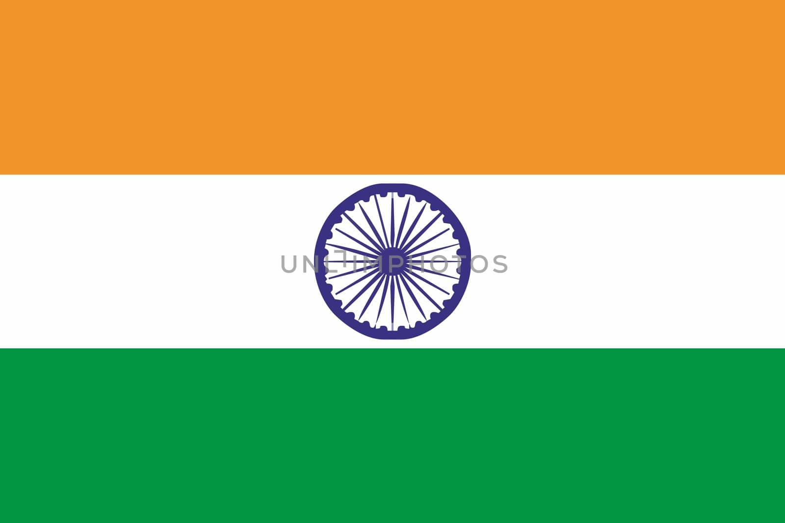 India flag and language icon - isolated vector illustration