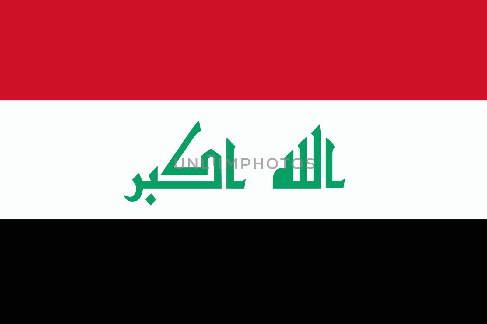 Iraqi flag and language icon - isolated vector illustration