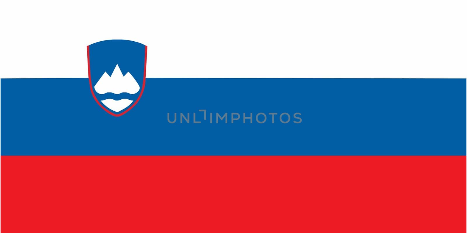 Slovenian flag and language icon - isolated vector illustration