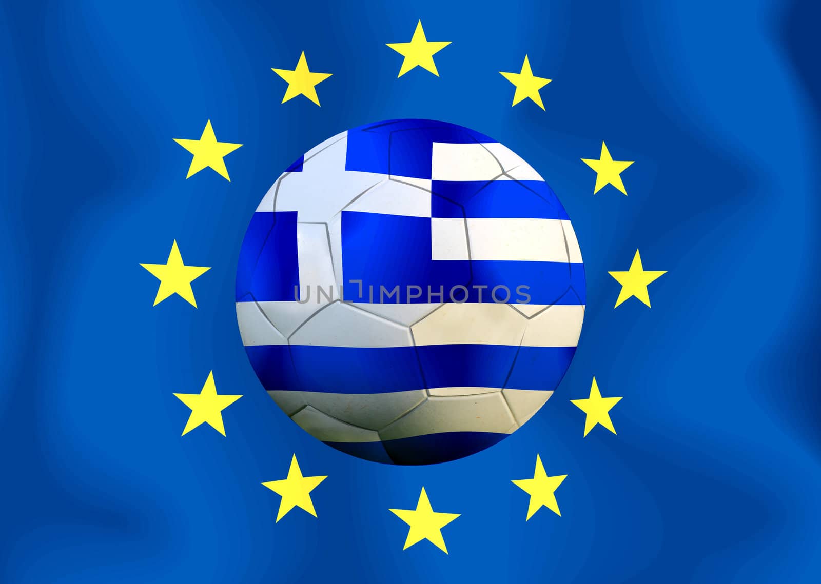 Greece  soccer  ball in european