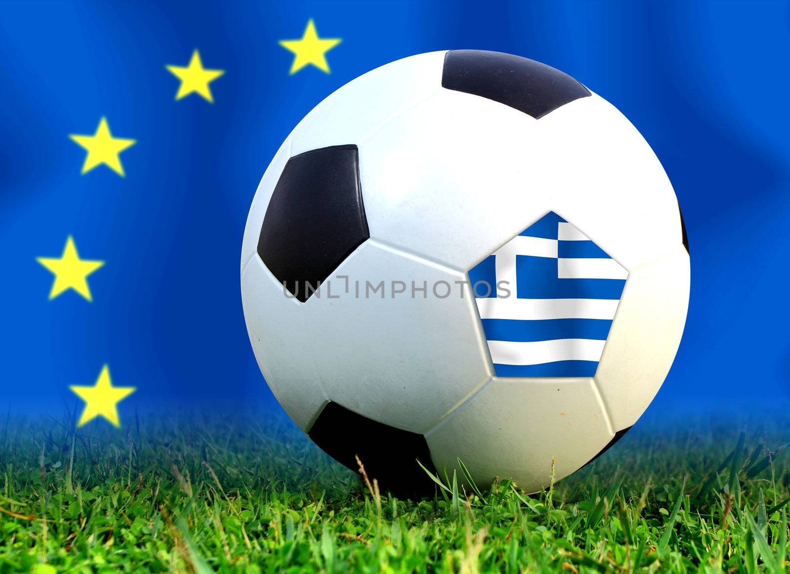 Greece  soccer  ball in european by hareluya