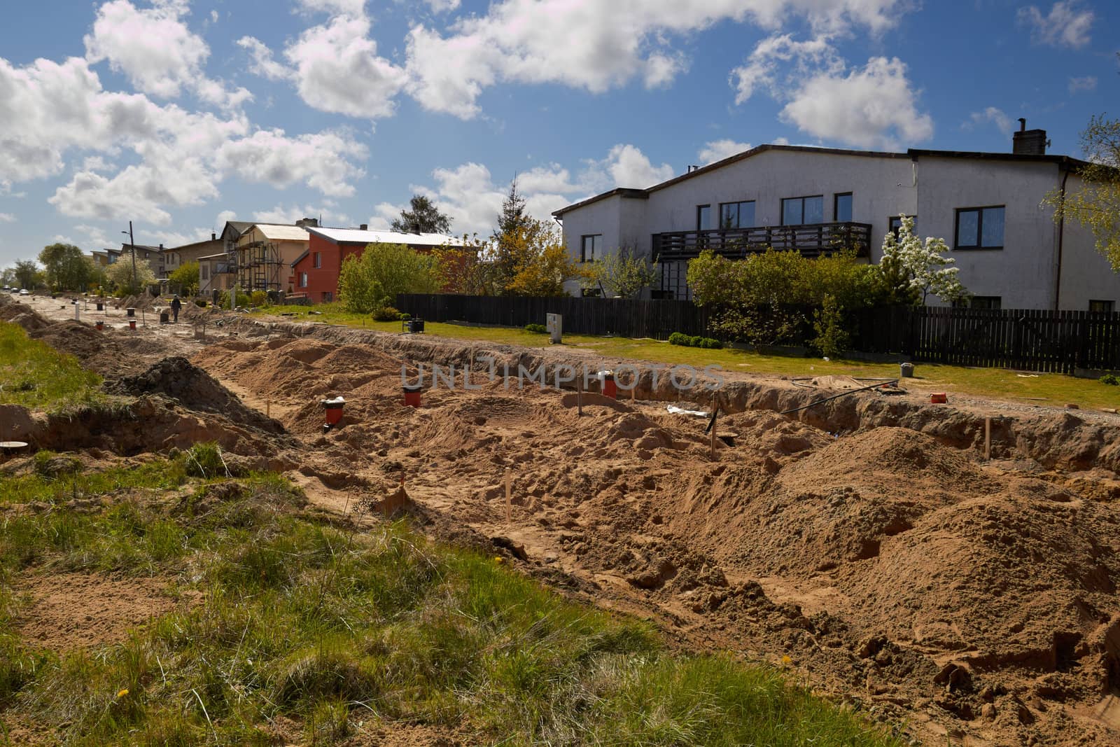 Construction of new streets in city
