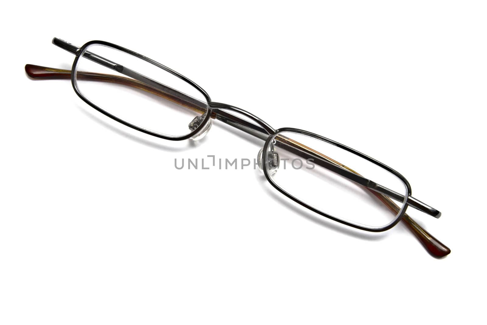 Reading glasses isolated on white background 
