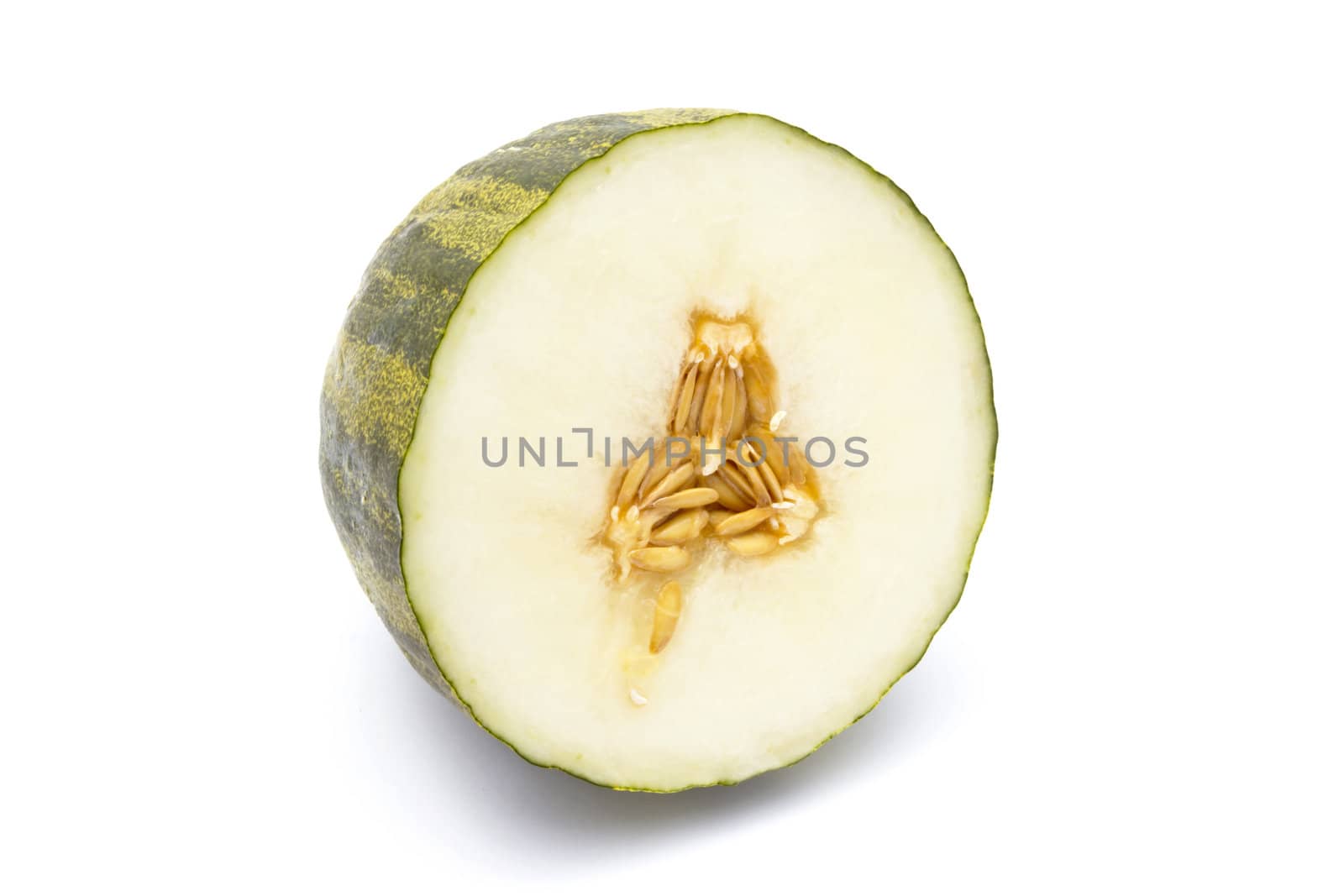 Delicious melon isolated on white background 